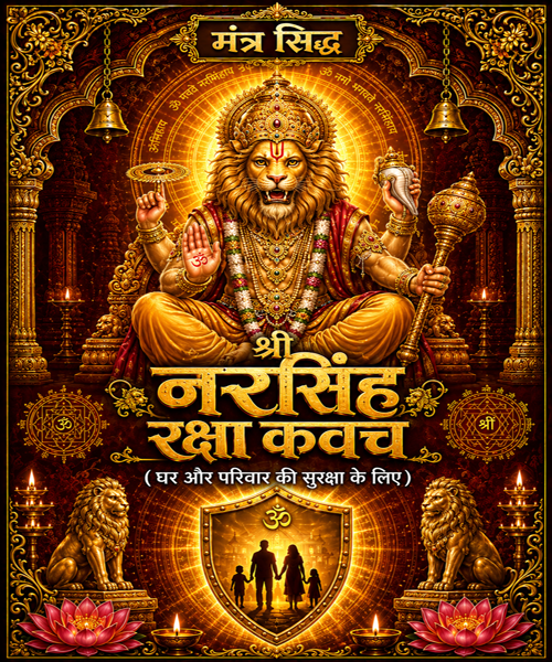Mantra Siddha Narasimha Raksha Kavach (For home and family protection)