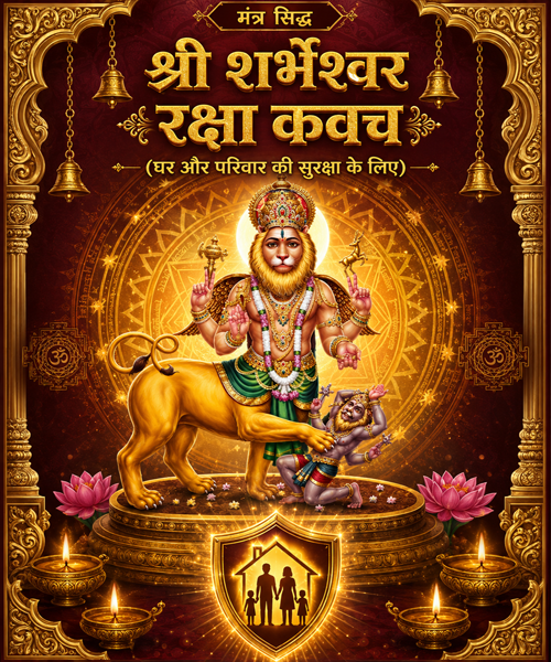 Mantra Siddha Shree Sharbheshwar Raksha Kavach (For home and family protection)
