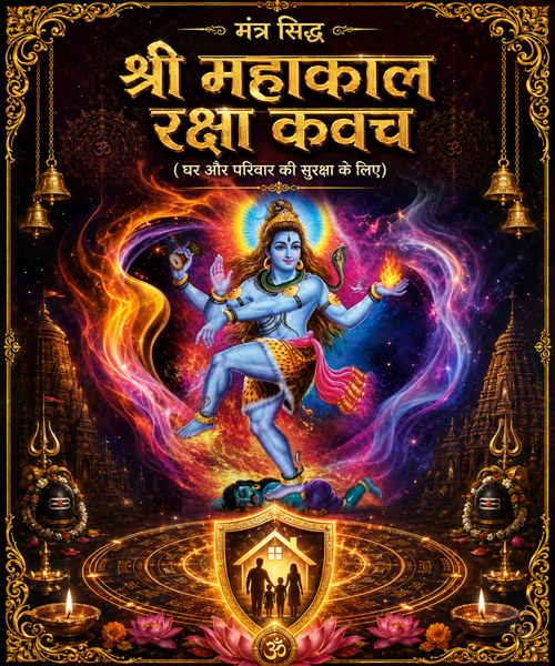 Mantra Siddha Shri Mahakal Raksha Kavach (For home and family protection)